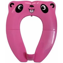 Baby Toilet Seat Reducer, Kids Foldable Toilet Seat, Baby Toilet Reducer Portable Toilet Seat For Boy And Girl With Pink Panda