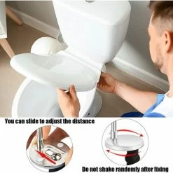 Pack Stainless Steel Toilet Seat Hinges Universal Toilet Seat Hinge Toilet Seat Hinge Replacement Parts Toilet Seat Fixing Hinge Screws Accessories -Comfort Bathroom Store 81255447 4