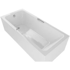 Portland Single Ended Bath Twin Grip 1650x700 5mm -Comfort Bathroom Store 82181650 3