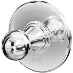 Windsor. Windsor 1930 Traditional Polished Chrome Wall Mounted Robe Hook