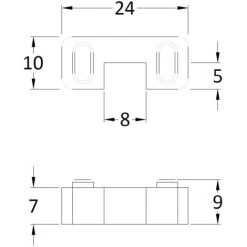 Wholesale Domestic Chrome Walk In Shower Screen Support Retainer Foot -Comfort Bathroom Store 82739940 3