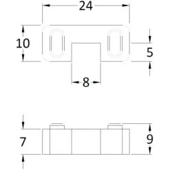 Wholesale Domestic Chrome Walk In Shower Screen Support Retainer Foot -Comfort Bathroom Store 82739940 4