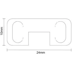 Wholesale Domestic Chrome Walk In Shower Screen Support Retainer Foot -Comfort Bathroom Store 82739940 5