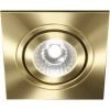Colore Square Satin Brass IP65 35W Tiltable Bathroom Downlight -Comfort Bathroom Store 82739942 1