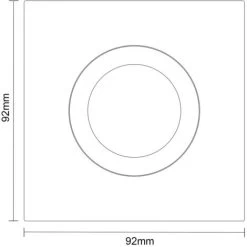 Colore Square Satin Brass IP65 35W Tiltable Bathroom Downlight -Comfort Bathroom Store 82739942 3