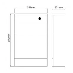 Signature Randers Back To Wall WC Toilet Unit 550mm Wide - White Gloss -Comfort Bathroom Store 83039781 2