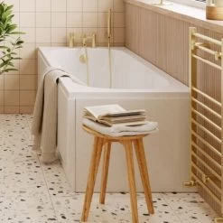 Signature Solace Rectangular Single Ended Bath 1700mm X 700mm - 2 Tap Hole