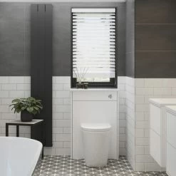 Signature Lund Back To Wall WC Toilet Unit 600mm Wide - Matt White -Comfort Bathroom Store 83040288 3