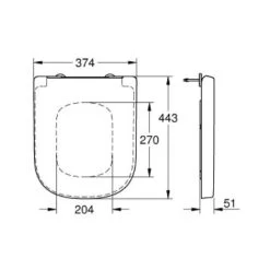 Grohe Euro Ceramic Wall Mounted Toilet Bowl, Alpine White + Softclose Seat (39328000+39330001) -Comfort Bathroom Store 83284509 5