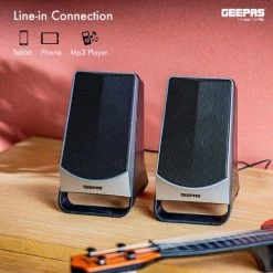 USB SPEAKERS PC LAPTOP PORTABLE MULTIMEDIA SOUND MUSIC DESKTOP TV MAC Geepas -Comfort Bathroom Store 83743661 5
