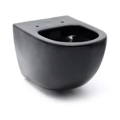 Swiss Aqua Technologies Wall Mounted WC SAT Infinitio With Softclose Seat, Matt Black (SATINF011RREXPBKM) -Comfort Bathroom Store 83821177 2