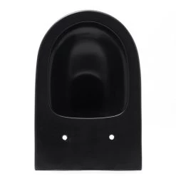Swiss Aqua Technologies Wall Mounted WC SAT Infinitio With Softclose Seat, Matt Black (SATINF011RREXPBKM) -Comfort Bathroom Store 83821177 3