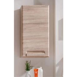 Storage Wall Cabinet Malea San Remo Oak Trendteam 8 Storage Wall Cabinet Malea San Remo Oak Trendteam -Comfort Bathroom Store 84871092 3