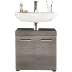 Sink Vanity Unit Runner Smokey Silver Trendteam -Comfort Bathroom Store 84871101 3