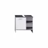 Sink Vanity Unit With 1 Door SanDiego White And Smokey Silver Trendteam -Comfort Bathroom Store 84871139 1