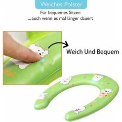 GTA Baby Toilet Reducer, Toilet Seat For Boys And Girls, Toilet Seat Cushion With Handle And Backrest, Adapter For Children's Toilet (Purple) -Comfort Bathroom Store 85324550 3