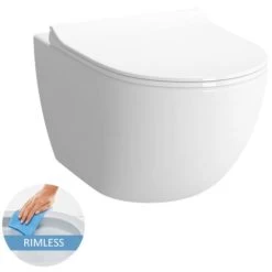 Vitra SENTO RIM-EX Compact Rimless Toilet Bowl Only, 49.5cm (7747-003-0075) -Comfort Bathroom Store 85481441 4
