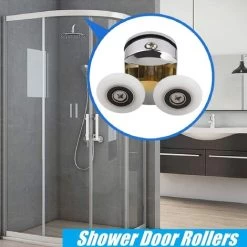 4pcs Shower Door Rollers 2 Top And 2 Bottom Rollers 23mm -Comfort Bathroom Store 85768716 3