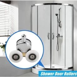 4pcs Shower Door Rollers 2 Top And 2 Bottom Rollers 23mm -Comfort Bathroom Store 85768716 4