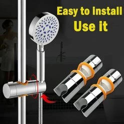 Shower Head Holder, Replacement Shower Holder For Adjustable Sliding Bar (19mm-25mm) -Comfort Bathroom Store 85879113 4
