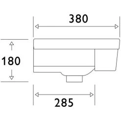 Jane Semi Recessed Basin 9 Jane Semi Recessed Basin -Comfort Bathroom Store 86060220 3