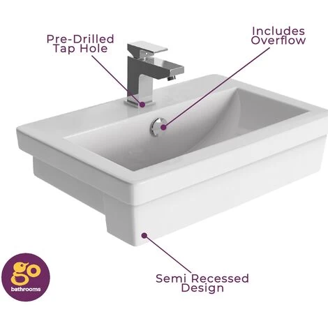 Jane Semi Recessed Basin 6 Jane Semi Recessed Basin - Image 4