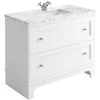 Pernant 1000mm Vanity Unit In Matt White With Leigh Worktop & Ceramic Basin 2 Pernant 1000mm Vanity Unit In Matt White With Leigh Worktop & Ceramic Basin -Comfort Bathroom Store 86061082 1