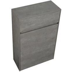 Balisa 500mm WC Unit Concrete Effect - Grey -Comfort Bathroom Store 86061176 3