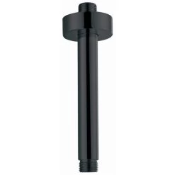 Morval Black Round Shower Ceiling Arm 250mm