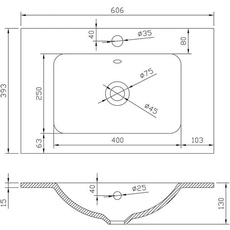 Goslar 600 Wall Mounted Vanity Unit In Titanium Grey Gloss With Grey Glass Basin 7 Goslar 600 Wall Mounted Vanity Unit In Titanium Grey Gloss With Grey Glass Basin - Image 5