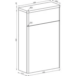 Jacos 500mm Bathroom WC Toilet Unit - White -Comfort Bathroom Store 86061913 4