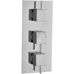 Cole Triple Concealed Valve Square With 3 Way Diverter (Triple Outlet)