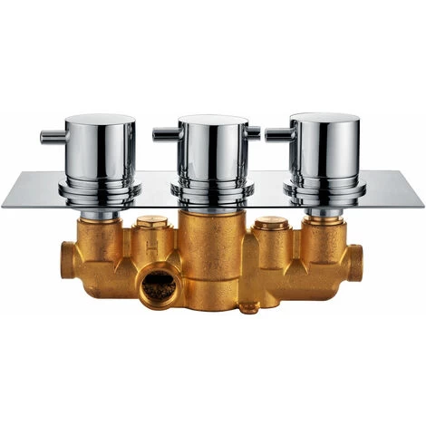 Cole Triple Concealed Valve Square With 3 Way Diverter (Triple Outlet) 4 Cole Triple Concealed Valve Square With 3 Way Diverter (Triple Outlet) - Image 2