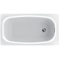 Canso Compact Bath 1200mm X 700mm Space Saver Bathtub No Tap Holes