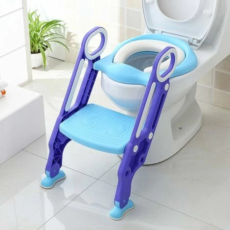 Kids Toilet Seat With Ladder Kids Toilet Seat Potty Seat Height Adjustable Folding Toilet Seat Height 38-42cm, For 1-7 Year Old Kids 3 Kids Toilet Seat With Ladder Kids Toilet Seat Potty Seat Height Adjustable Folding Toilet Seat Height 38-42cm, For 1-7 Year Old Kids