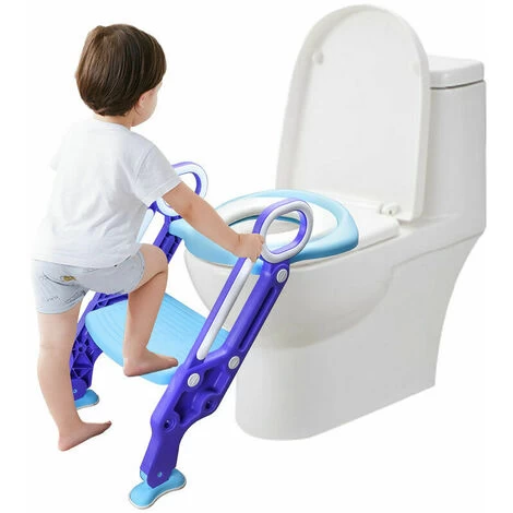 Non-slip Toilet Seat Stairs Toilet Seat For 1-7 Children 3 Non-slip Toilet Seat Stairs Toilet Seat For 1-7 Children