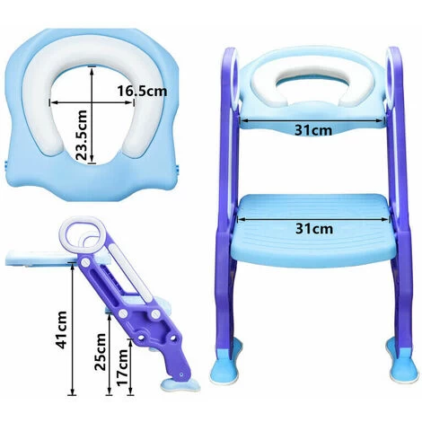 Non-slip Toilet Seat Stairs Toilet Seat For 1-7 Children 4 Non-slip Toilet Seat Stairs Toilet Seat For 1-7 Children - Image 2
