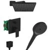 Hansgrohe Vernis Shape Rainfinity All-in-one Shower Set With 230 XXL Head Shower + 3jet Hand Shower, Matt Black -Comfort Bathroom Store 86493970 1