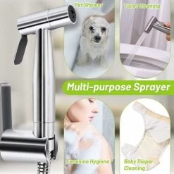 Handheld Bidet Sprayer For Toilet, Spray Attachment With Hose For Feminine Wash -Comfort Bathroom Store 86503007 3