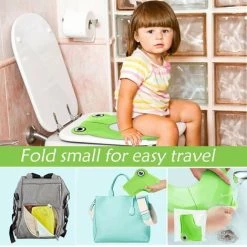 Baby Toilet Reducer Foldable Child Seat Reducer, Child/Infant Foldable Travel Toilet Seat, Easy-to-Carry Kids Toilet Reducer -Comfort Bathroom Store 86604621 4