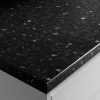 Laminate Worktop - Black Slate Effect 600mm X 38mm X 3m