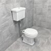 Savoy Traditional Victorian Low Level Toilet WC + Heavy Duty Seat + Top Flush -Comfort Bathroom Store 86900663 1