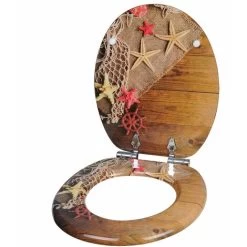 WOLTU Wooden Toilet Seat.Soft Close Toilet Seat Adjustable Hinge Toilet Lid Cover For Family Bathroom With Bottom Fixing Fittings -Comfort Bathroom Store 86952573 3