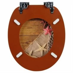 WOLTU Wooden Toilet Seat.Soft Close Toilet Seat Adjustable Hinge Toilet Lid Cover For Family Bathroom With Bottom Fixing Fittings -Comfort Bathroom Store 86952573 4