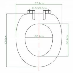 WOLTU Wooden Toilet Seat.Soft Close Toilet Seat Adjustable Hinge Toilet Lid Cover For Family Bathroom With Bottom Fixing Fittings -Comfort Bathroom Store 86952573 5