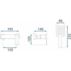 Shower Faucet Rea Storm Gold 11 Shower Faucet Rea Storm Gold -Comfort Bathroom Store 87084729 5