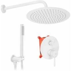 Concealed Shower Set Rea Lungo White + Box