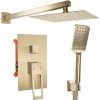 Concealed Shower Set Rea Parker Brush Gold + Box -Comfort Bathroom Store 87084882 1