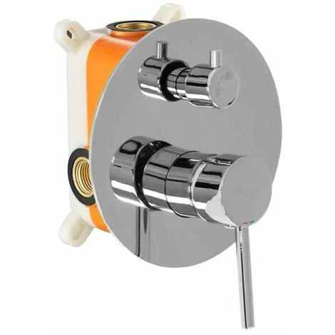 Concealed Shower Set Rea Lungo Chrome + Box 4 Concealed Shower Set Rea Lungo Chrome + Box - Image 2