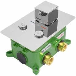 Concealed Thermostatic Shower Set Rea Fenix Davis Chrome + Box -Comfort Bathroom Store 87085035 3